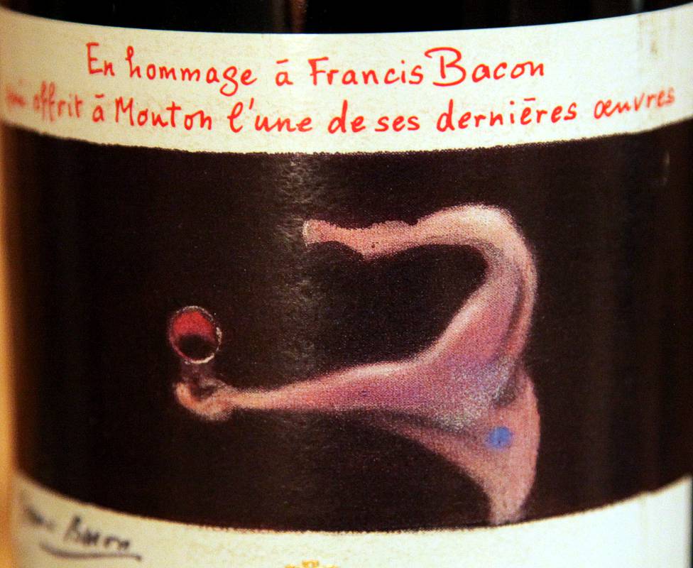 Das Etikett des 1990er von Francis Bacon